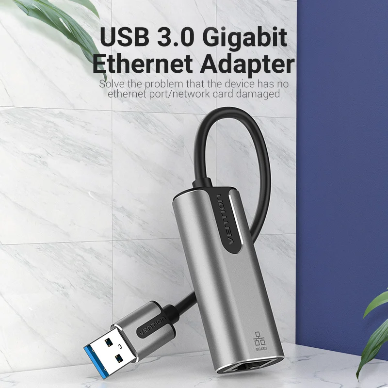 Vention USB Ethernet Adapter HUB USB Network Card to RJ45 Speed 1000M Lan Adapter for Windows Mac Xaiomi Ethernet USB Adapter