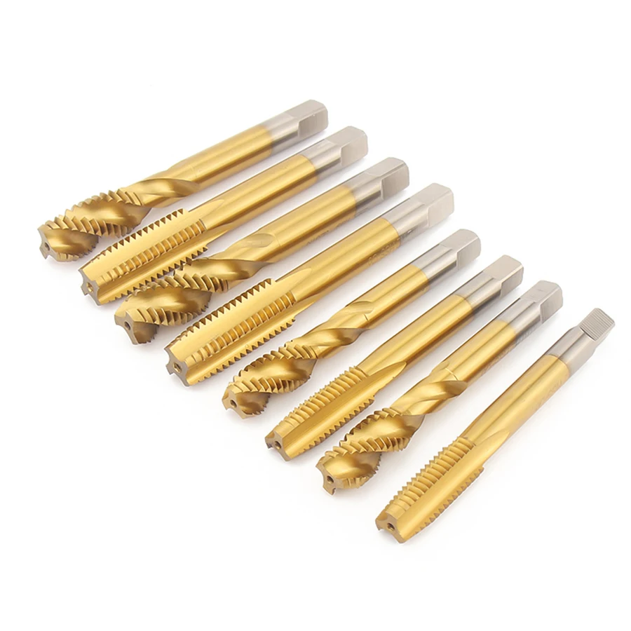 Tap and die CNC Lathe Processing tool Titanium HSS Tool Spiral Tap Lopointed Tap Straight Slot Tap High speed steel Cutting tool