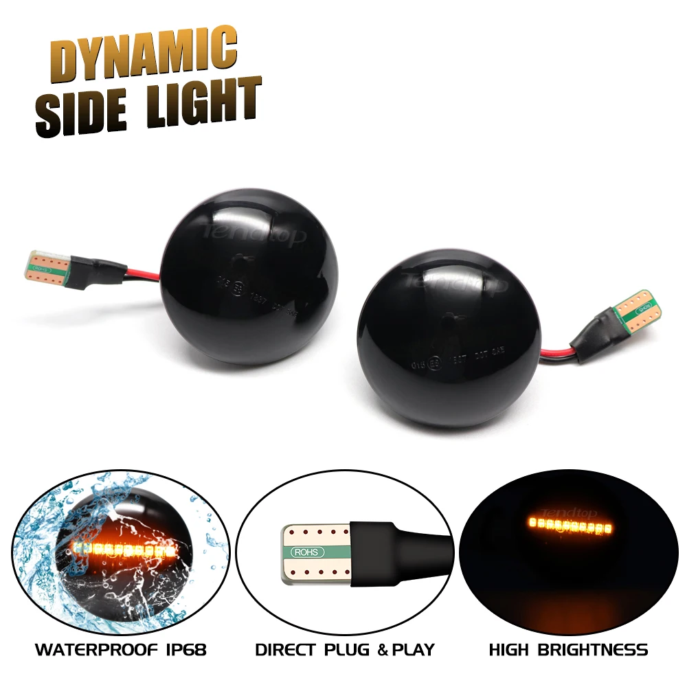 2Pcs dinamico LED sequenziale indicatore di direzione lampeggiante indicatore di direzione laterale auto Tuning per Land Rover Range Rover L322