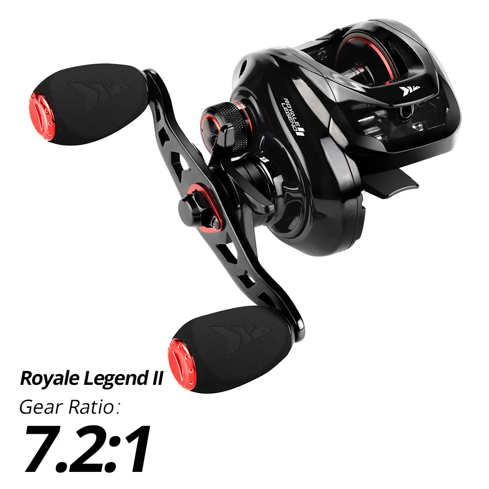 KastKing Royale Legend II & GT Baitcastingrolle 7,2:1 5,4:1 Übersetzungsverhältnisrolle Süßwasser-Aluminiumspule 8 kg Drag Fishing Coil