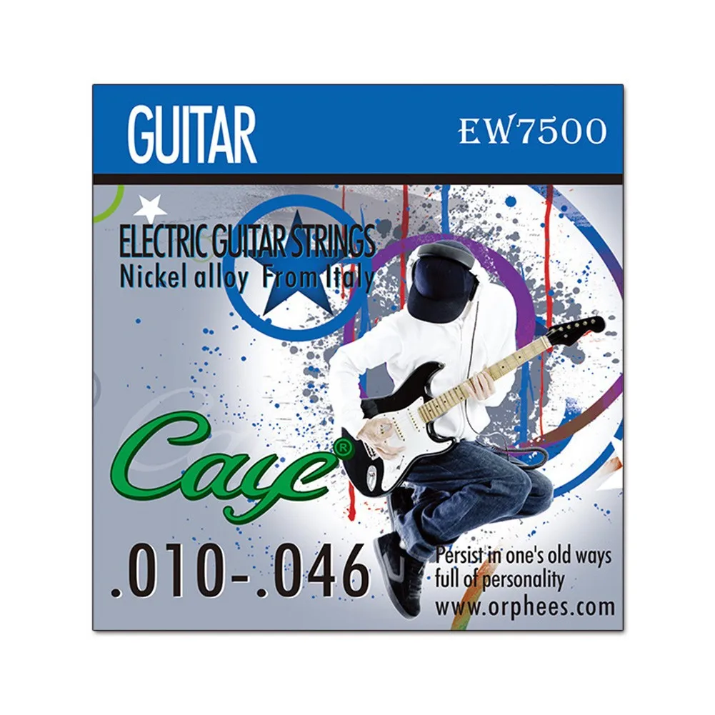 High Quality Orphee Caye EW Electric Guitar Strings Hexagonal Cores Stainless Steel Wire Available in 3 Gauges