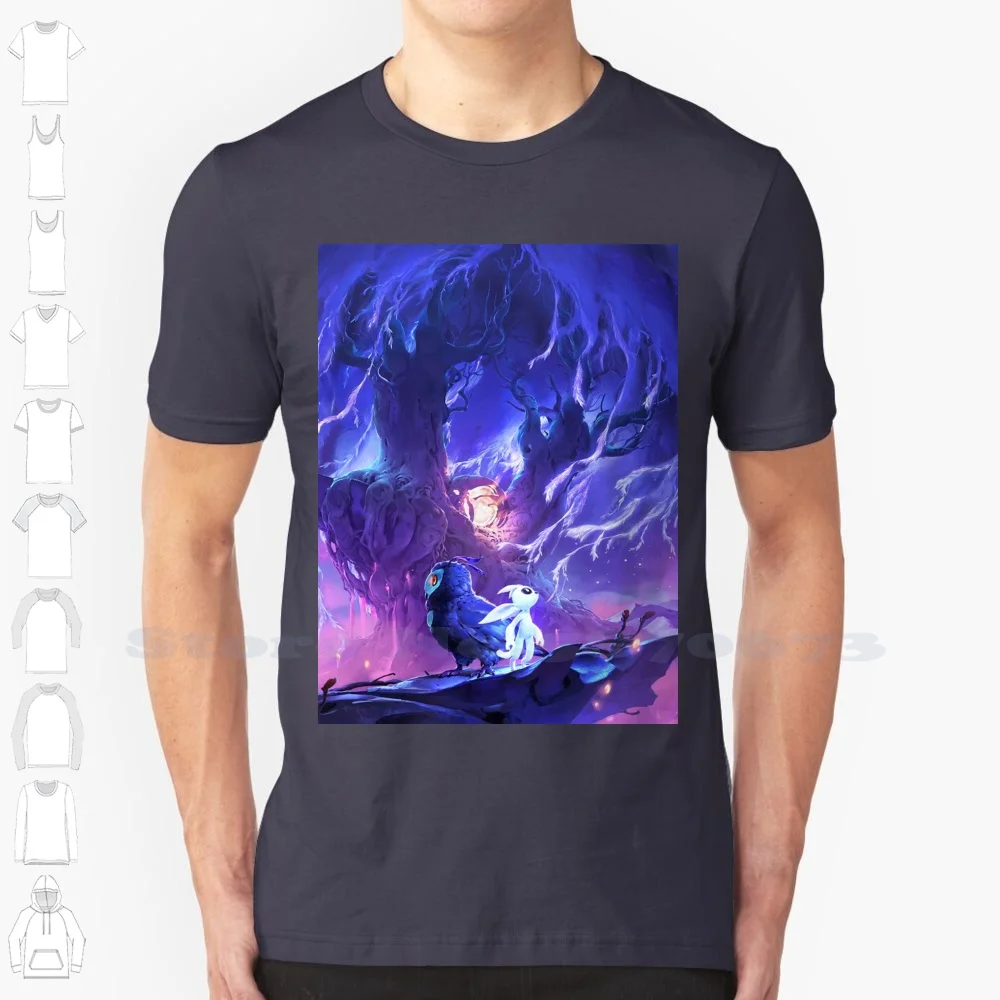 Ori And The Will Of The Wisps 100% Cotton T-Shirt Light Burst Character Ori And The Will Of Wisps Ori And The Blind Forest Yes