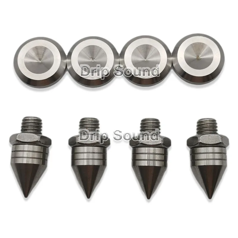 4Pcs M10x35mm 304SS สแตนเลสลำโพง Spike Pad เครื่องขยายเสียง Shock-Absorbing การแยกขาตั้งผู้ถือฟุต Pad