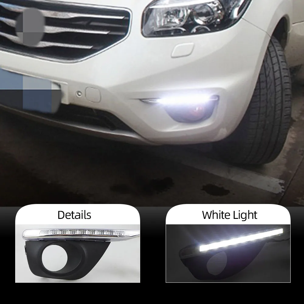 CSCSNL 2Pcs For Renault Koleos 2011 2012 2013 2014 Car LED DRL Driving Daytime Running Lights car styling fog lamp cover