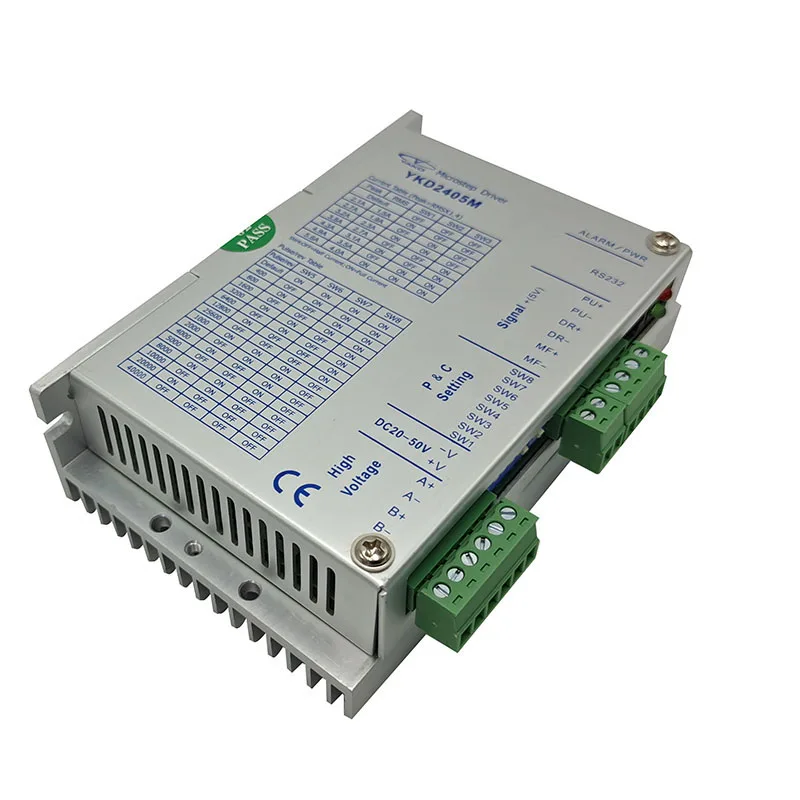 

Origin YAKO 32 bit DSP Digital Stepper driver YKD2405M 2 phase step drive DC20-50V 4.0A Driver for 42-86mm flange stepper motor