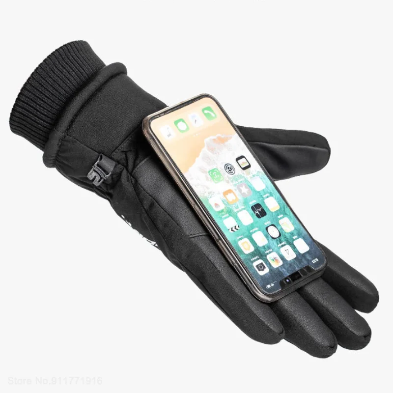 Youpin قفازات تزلج شتوية الرجال النساء الحرارية الصوف قفازات على الجليد لمس مقاوم للماء قفازات دافئة للتزلج التزلج ركوب الخيل