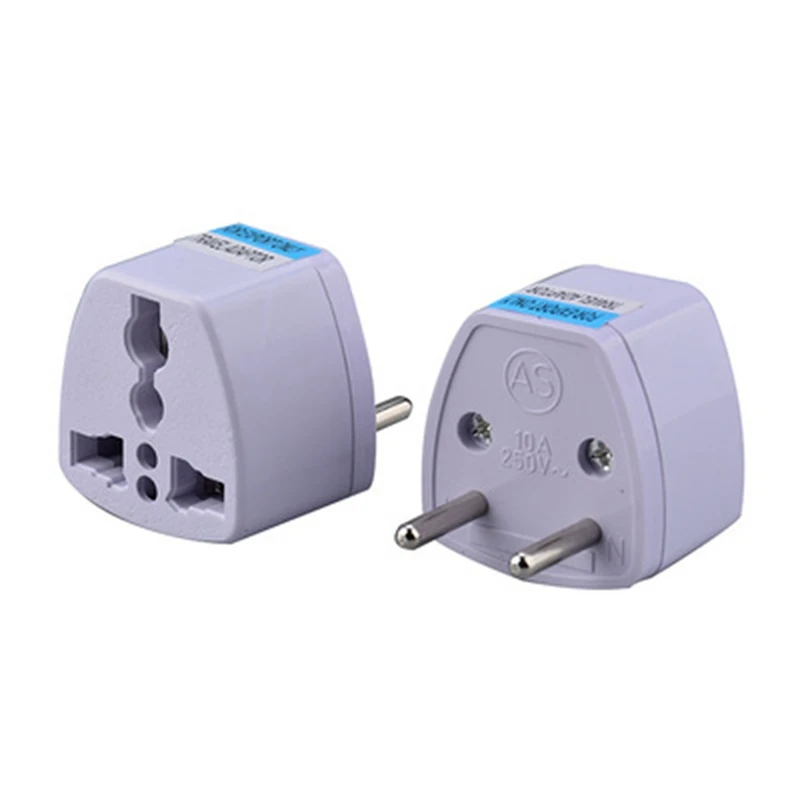 1PC Universal US UK AU To EU Plug USA To Euro Europe Travel Wall AC Power Charger Outlet Adapter Converter 2 Round Pin Socket