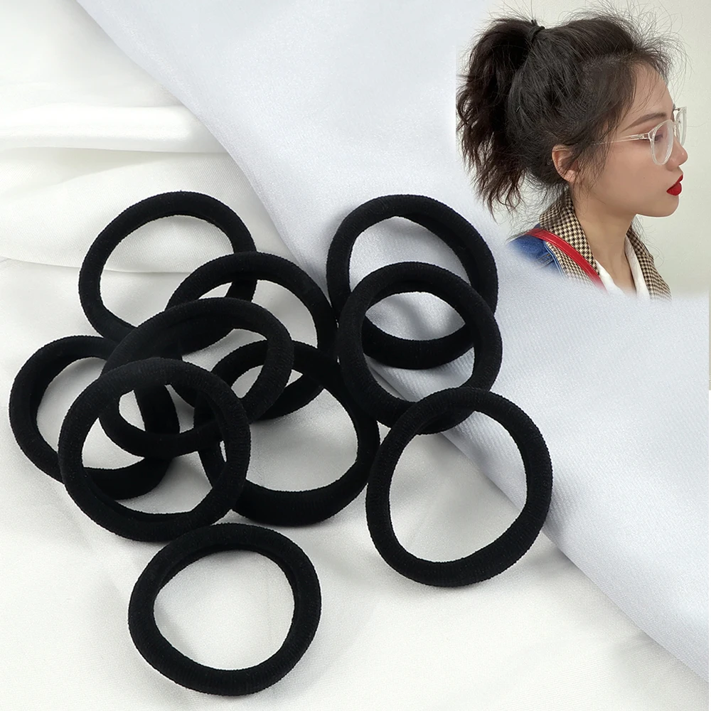 5/10/20PCS High Quality Women Black Elastic Hair Rubber Band Children Ponytail Holder Kids Hair Ties/Rings/Ropes Gum Springs Set