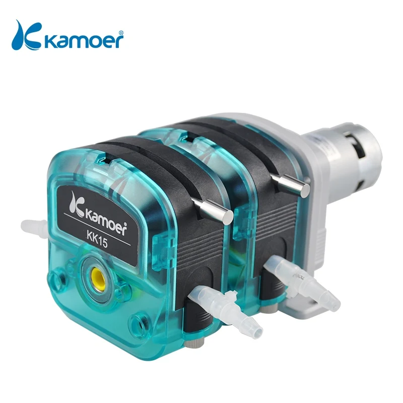 Imagem -05 - Kamoer High Flow Peristaltic Bomba Kkdd dc Motor Dosagem Bomba Cabeça Simples e Dupla Quick Change Tubing 12v 24v 4001300 ml Min