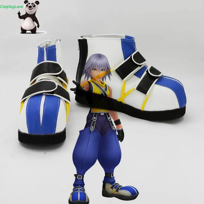 

Kingdom Hearts 1 Riku Blue And White Shoes Cosplay Boots Custom Made CosplayLove