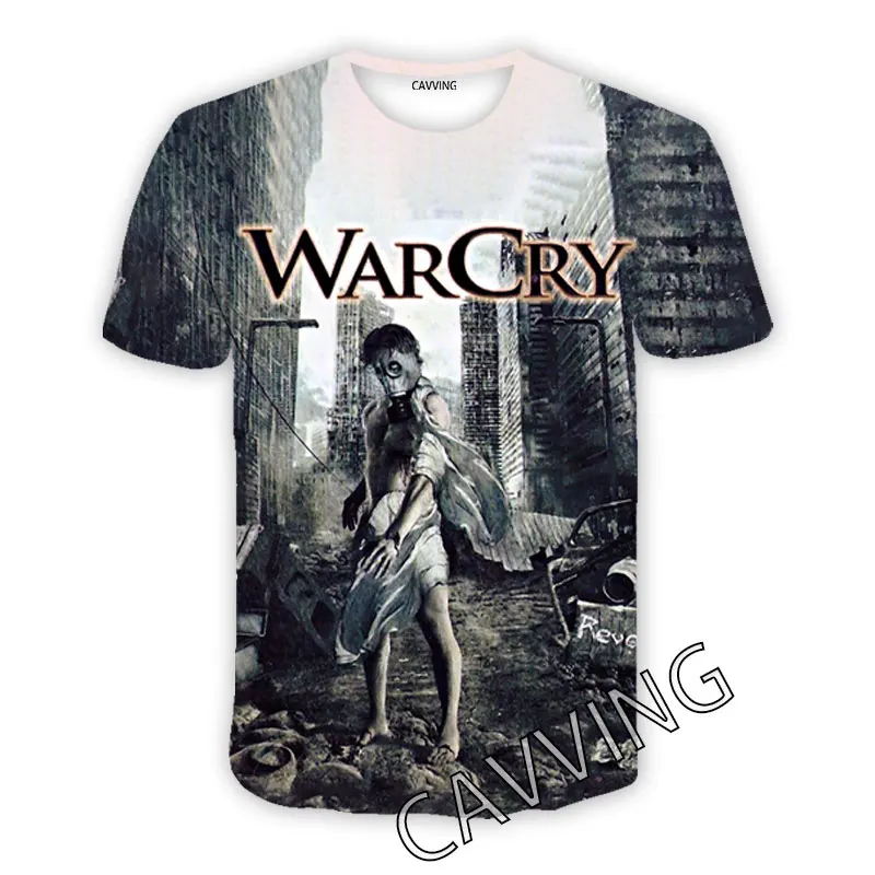 CAVVING 3D Gedruckt Warcry Rock Casual T-shirts Hip Hop T Shirts Harajuku Styles Tops Kleidung für Männer/frauen