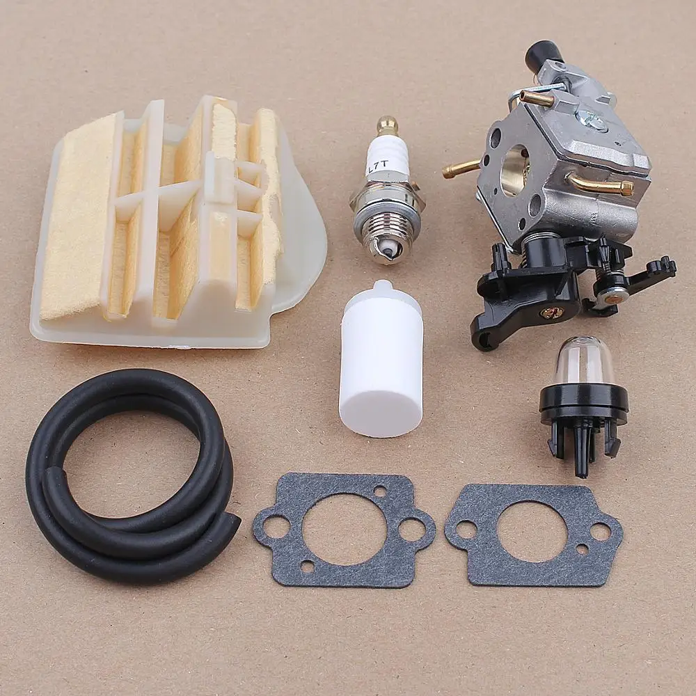 Carburetor Air Fuel Filter Set for Husqvarna 445 450 445E 450E JONSERED CS2245S 506450401 Chainsaw ZAMA C1M-EL37B