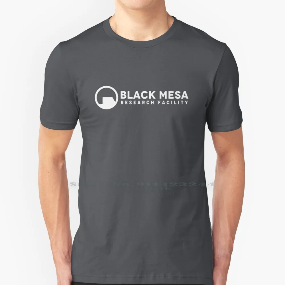 Black Mesa Research Facility Logo Inspired By Half Life 100% Cotton T Shirt Black Mesa Research Facility Aperture Aperture