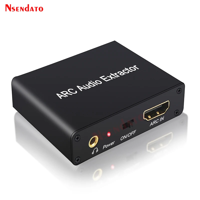 Ekstraktor Audio HDMI ARC DAC ARC L/R Koaksjalny SPDIF Jack Konwerter Kanału Powrotnego do Światłowodu RCA 3.5mm Słuchawkowy do TV