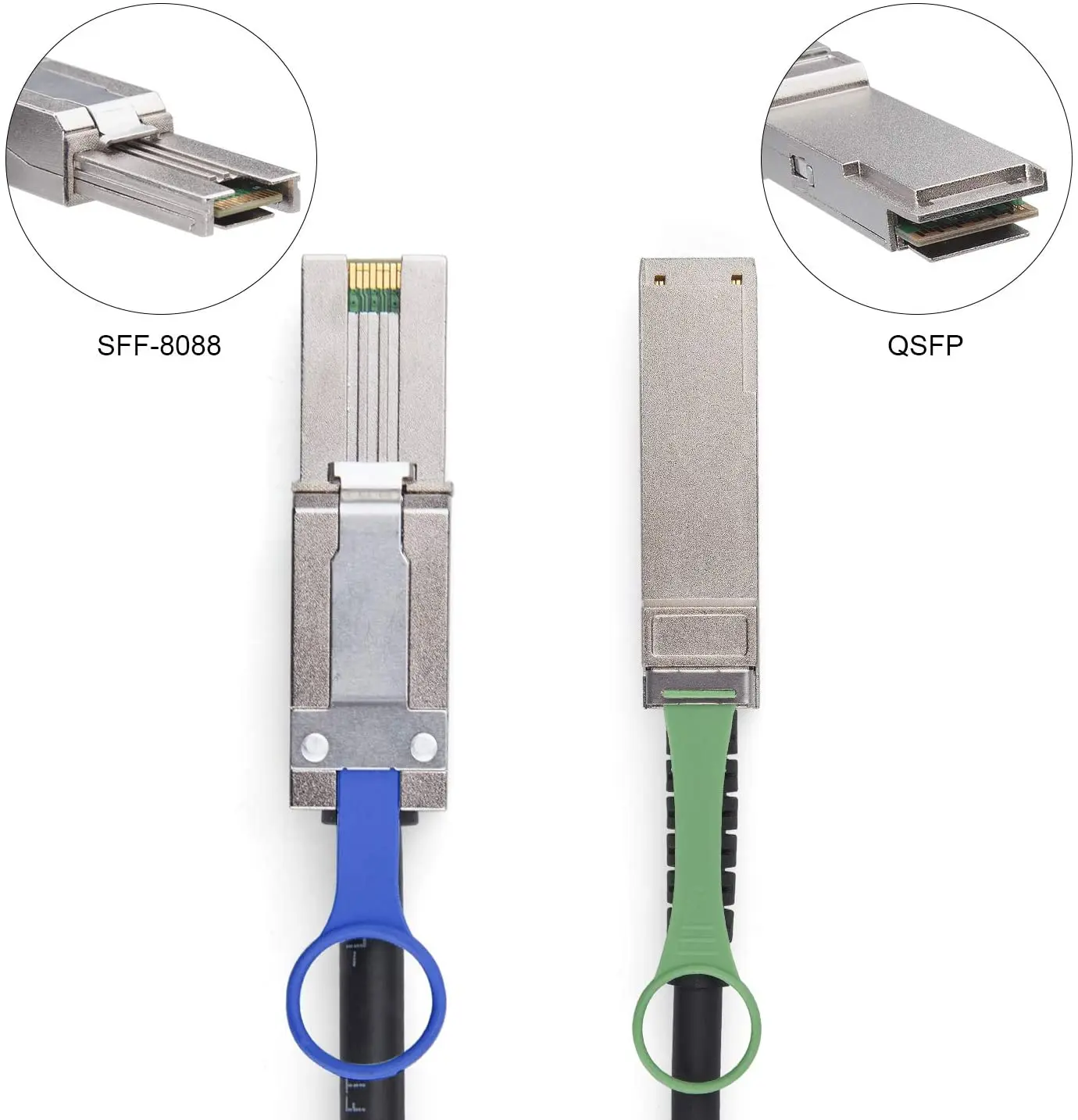 Imagem -06 - Qsfp Sff8436 Ddr Híbrido Sas Cabo Sff9088 m 33ft 100-ohm