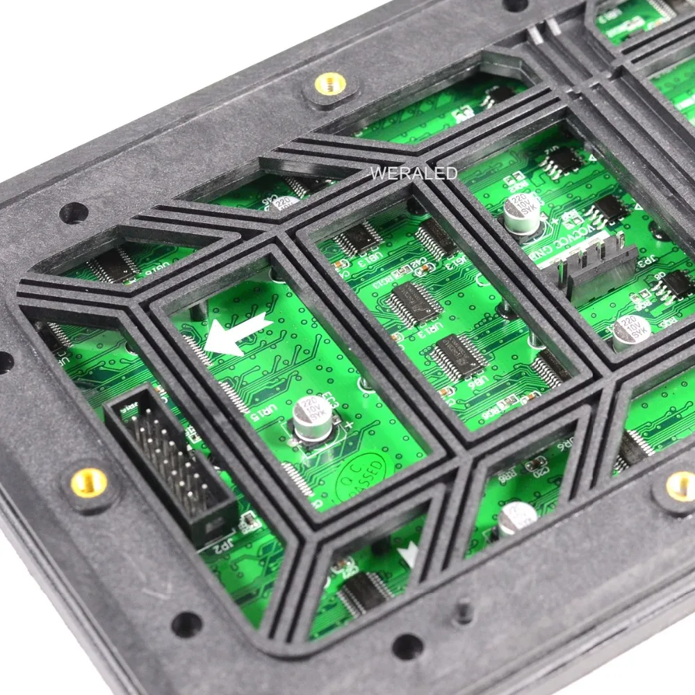 Outdoor P4 SMD Full Color LED Dinding Video Modul 64*32 Piksel Papan Nama RGB Panel