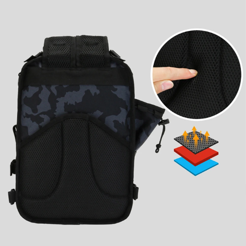 Fishing Boxes Backpack Multi-function Fishing Tackle Rod Bag Outdoor Sports Fishing Shoulder Tactical Molle Bag