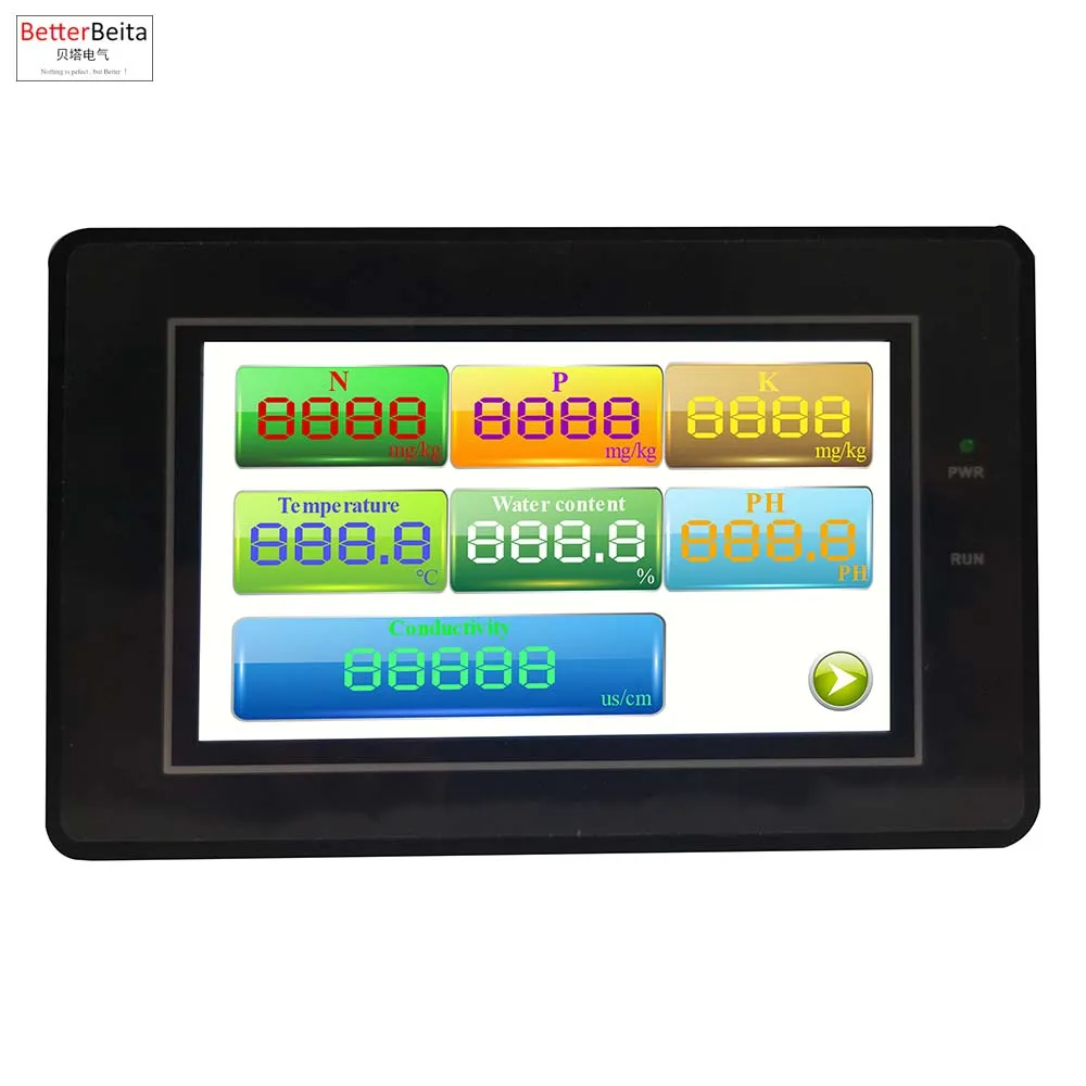 Jardim Solo Npk Tester com Sensor Detector de Solo Terra Temperatura Conteúdo de Água Condutividade Medidor Sensor
