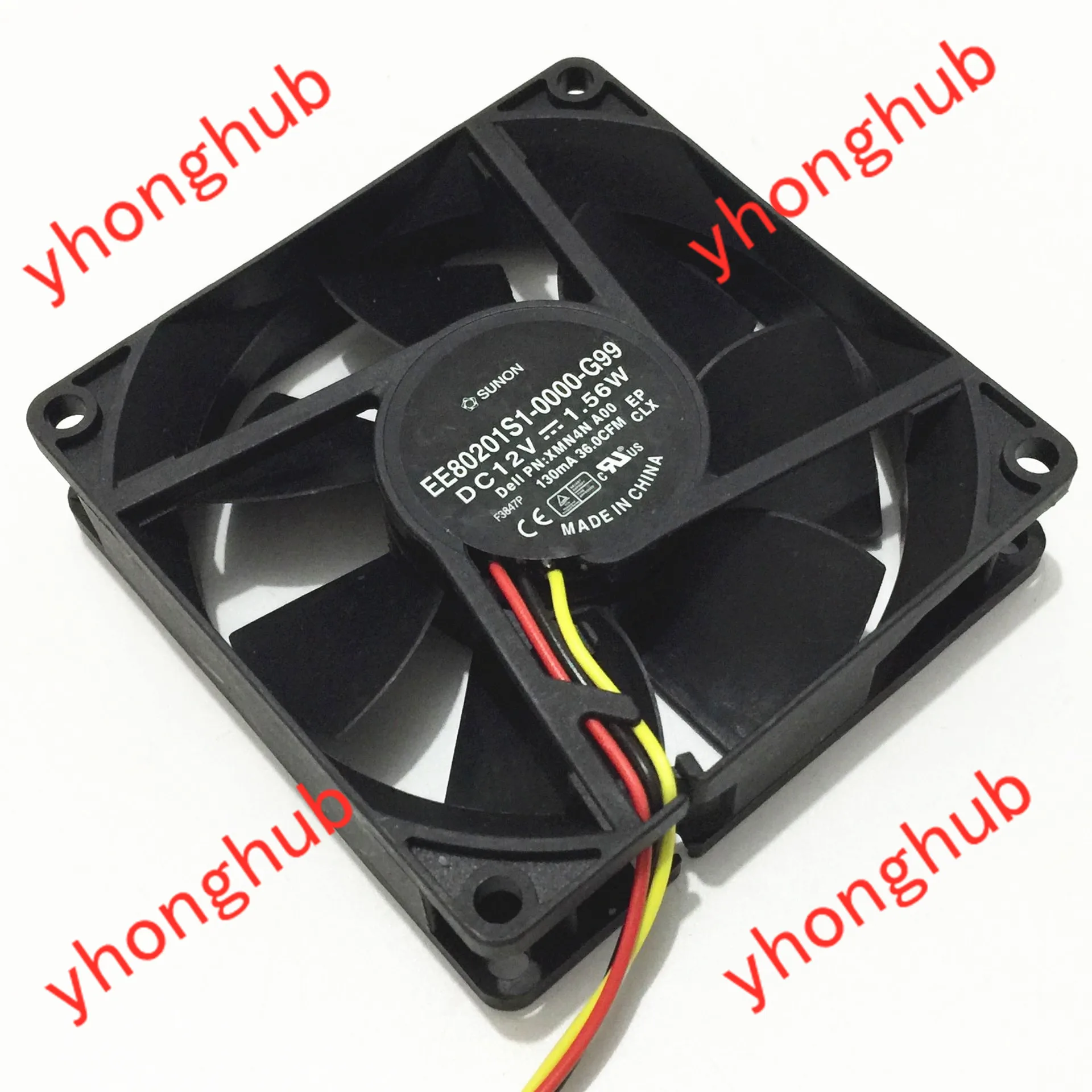 

SUNON EE80201S1-0000-G99 XMN4N A00 DC 12V 1.56W 80x80x20mm Server Cooling Fan