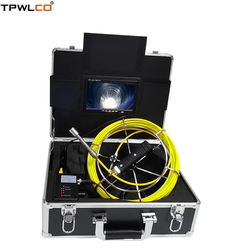 

17mm High Quality Endoscope Camera With 6pcs LEDS 20-50m Cable 7inch Monitor Sewer Drain Industrial Inspeciton System With DVR