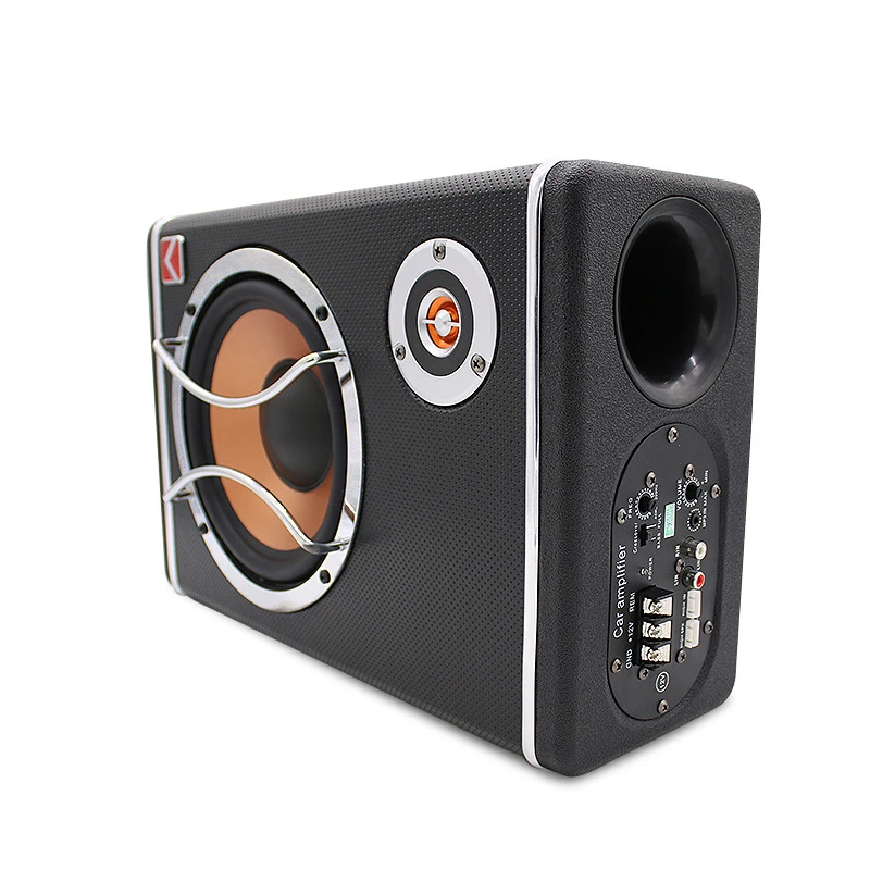 Subwoofer speaker 6-inch subwoofer 400W 12V square ultra-thin car subwoofer Car active full-tone modified speaker