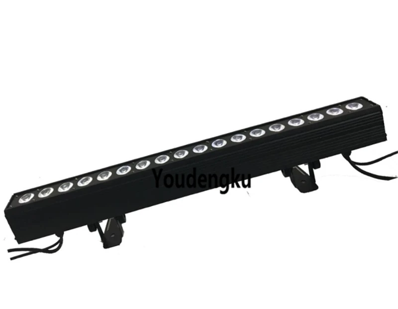 8 pieces IP20 Aluminum Profile 18x18W indoor washing line External Linear dmx512 rgbwa uv18w led wall washer