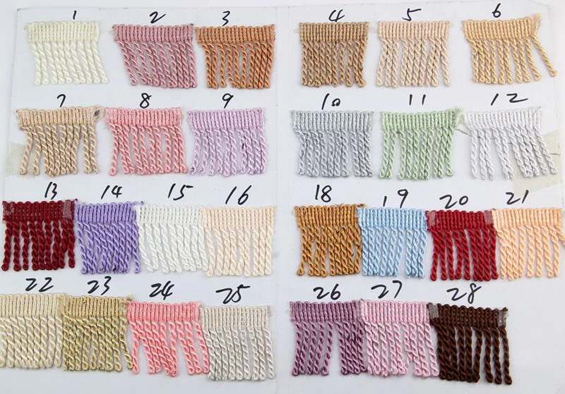 11Yards/lot Tassel Fringe Trim 6cm Braided Sewing Crafts Trimmings Edging Curtains Cushion Sofa Decor