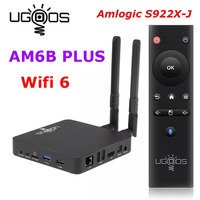 UGOOS AM6B Plus TV BOX Amlogic S922X-J Android 9.0 DDR4 4GB RAM 32GB WiFi6 1000M BT5.0 4K AM6 Plus TVBOX