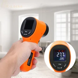 Termómetro infrarrojo LED Digital de mano, pistola medidor de temperatura sin contacto, pirómetro láser Industrial para exteriores, IR