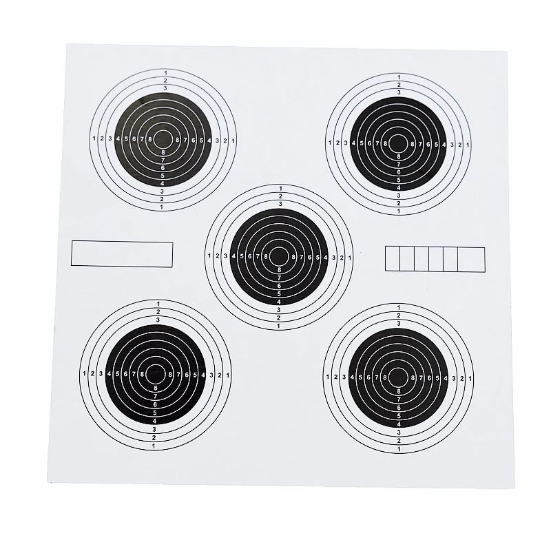 Nieuwe 100Pcs Doelpapieren 14X14 Tactische Verticale Vierkante Doel Airsoft Geweer Katapult Kogel Voor Jacht Schieten
