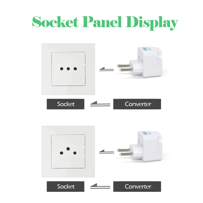 US/EU/UK/AU Ke Italy Plug Adaptor Travel Wall AC Power Charger Travel Di Venesia Milan Italia Switzerland Brazil Electric Socket