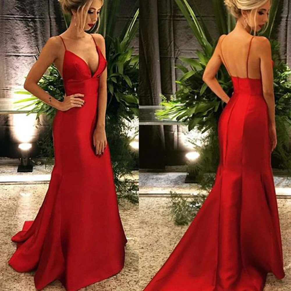 sample prom dresses 2020 cheap mermaid red evening dresses formal dresses sweetheart neckline evening gowns