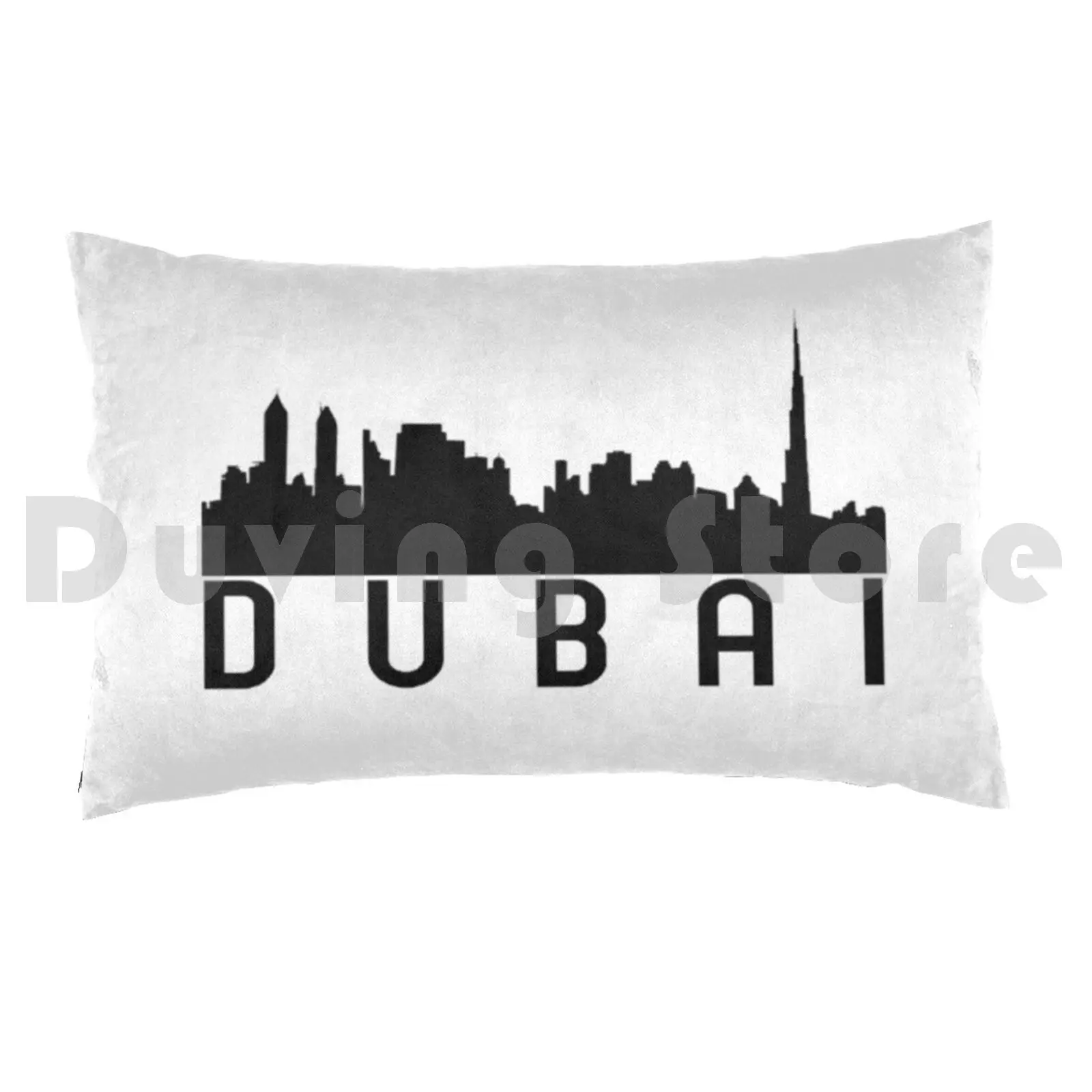 Dubai City Skyline Pillow Case Printed 50x75 Dubai Skyline Uae Arabic Arab Kuwait Bahrain City Qatar Lebanon