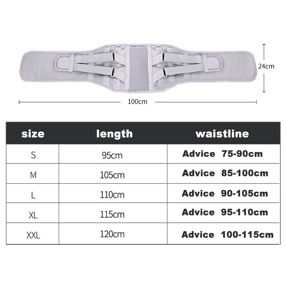 Health Care Orthotics Belts Adjustable Double Pull Posture Corrector Brace Lower Back Lumbar Support Belt Corset Plus Size