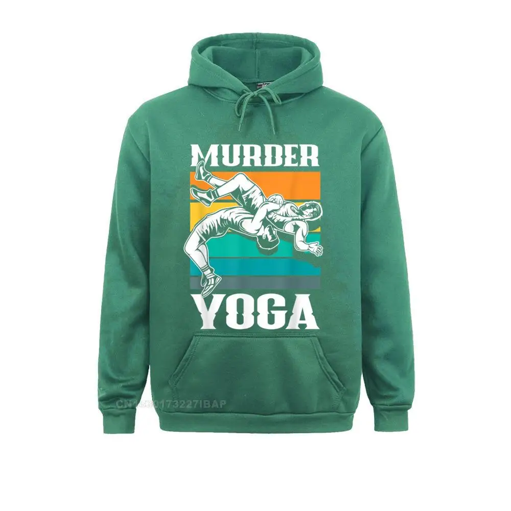 Murder Yoga Funny Retro Vintage Wrestler Wrestling Hoodies for Men Customized Sweatshirts Chinese Style Cheap Hoods Long Sleeve