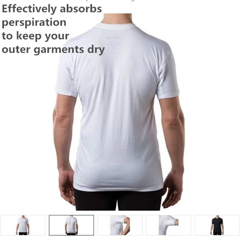 Absorb Perspiration Keep Your Garments Armpit Bone Bry Micro Modal Sweatproof Undershirt T Shirt