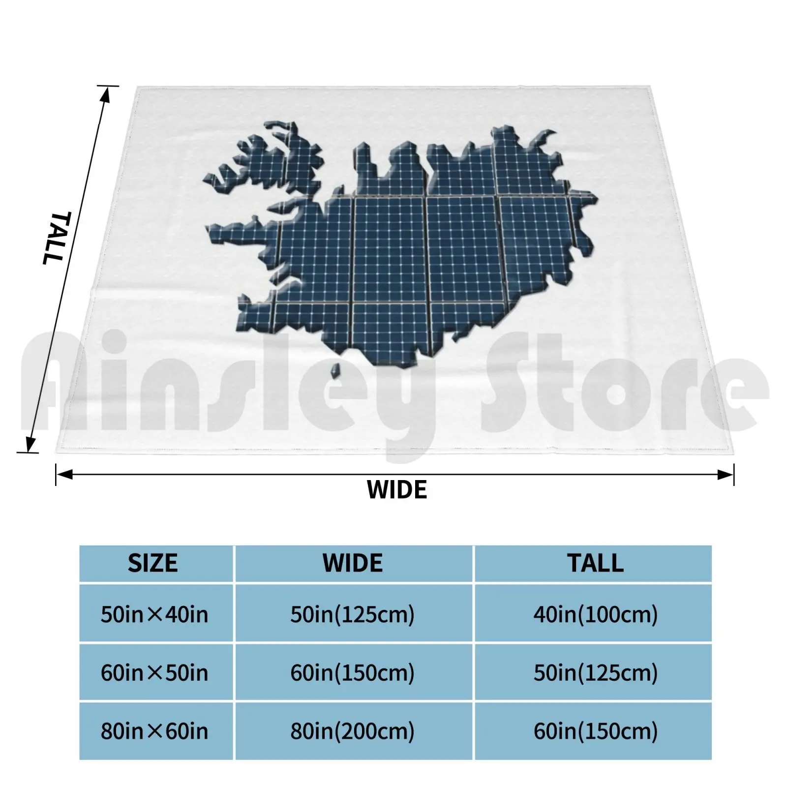 Solar Iceland Blanket Fashion Custom Cell Cells Centrale Électrique Solaire Concept Consumption Country