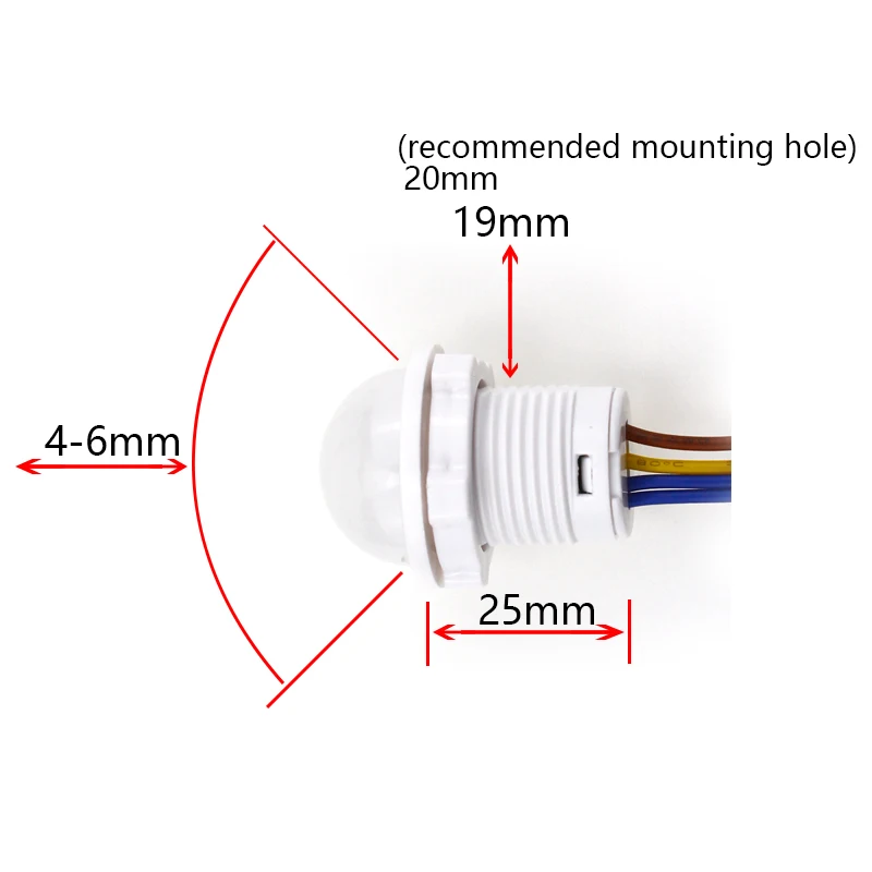 1pcs Closet PIR Sensor Detector Smart Switch 110V 220V LED PIR Infrared Motion Sensor Detection Automatic Sensor Light Switch