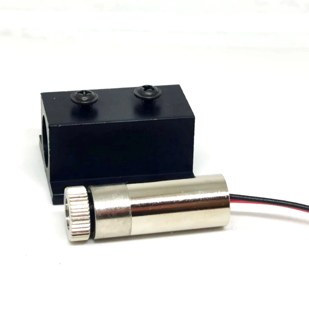 Dot/Line/Cross Red Lights 650nm 10mw Laser Diode Module 12x30mm Focusable Head 3V-5V w Heatsink r