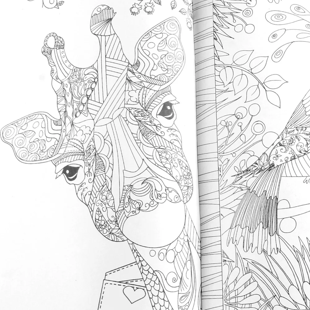 25*25CM fiabe e sogni magici bambini adulti Graffiti libro da colorare F3MA