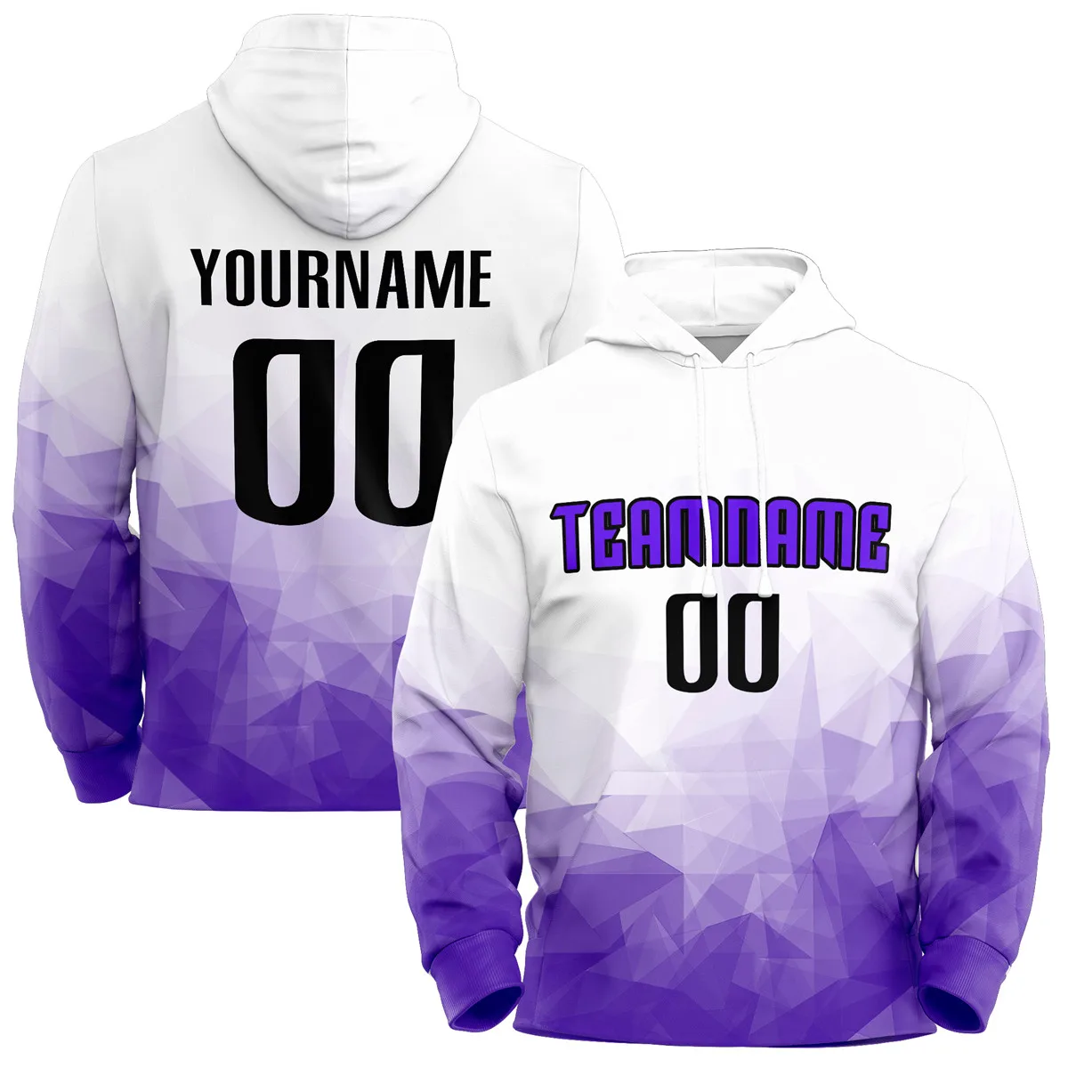 Custom Hooded Sweatshirts Personalized Print Your Name Number Pullover Awesome Washable Soft Hoodie with Pocket for Men Kid Fall