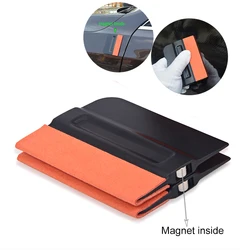 FOSHIO 2/3/5/10pcs Magnetic Squeegee No Scratch Suede Felt Edge Window Tint Scraper Carbon Vinyl Film Wrapping Car Accessories