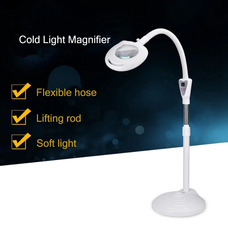 LED Floor lamp 16X Cold Light Magnifying Glass Tattoo Light Beauty Light Eyelash Light Manicure Light LED Cold Light Beauty