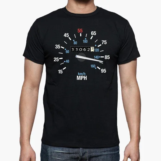 Delonin Speedometer 88 Miles An Hour Back To The Future T-Shirt. Summer Cotton O-Neck Short Sleeve Mens T Shirt New S-3XL