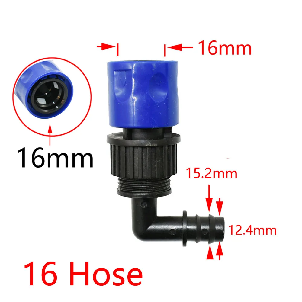 Quick Connector Nipple EURO 3/4\'\' Threaded Barb Adapter for 4/8/16/20/25/32mm PE Hose Pipe Garden Drip Irrigation Watering