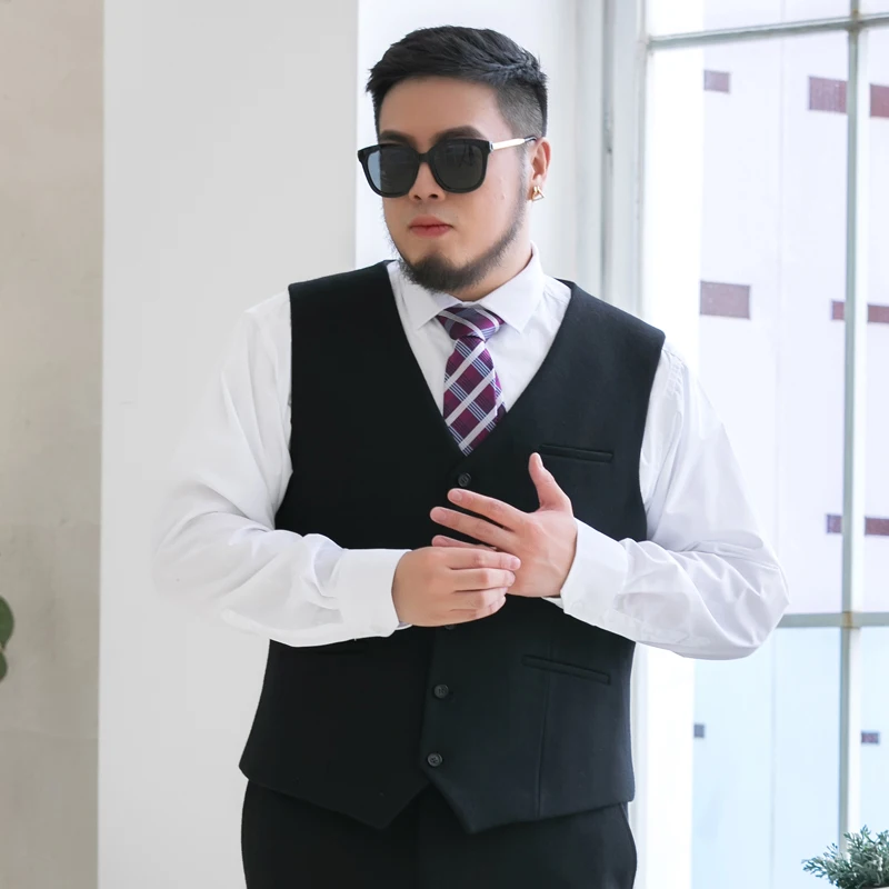 5XL 6XL 7XL 8XL 9XL high quality wool suit vest 2020 autumn winter brand clothing business gentleman men\'s big size casual vest