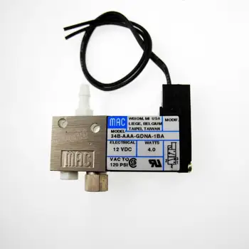 Válvula solenóide pneumática MAC 34B-AAA-GDNA-1BA DC 12V 3 vias de alta frequência