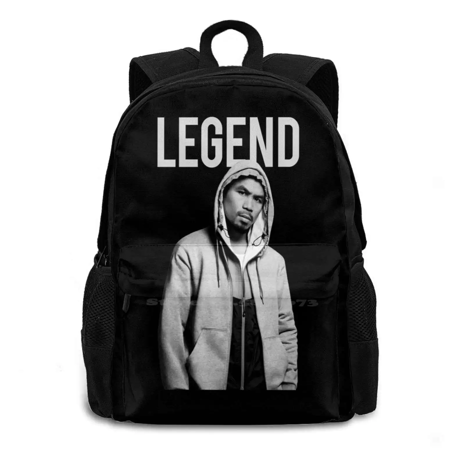 Manny Pacquiao Filipino Legend By Aireal Hot Sale Schoolbag Backpack Fashion Bags Manny Pacquiao Philippines Filipino Boxing