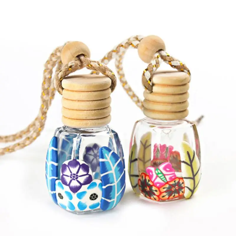 8ml Half-pack Soft Clay Pendant Car Perfume Bottle Car Fragrance Decoration LX3447