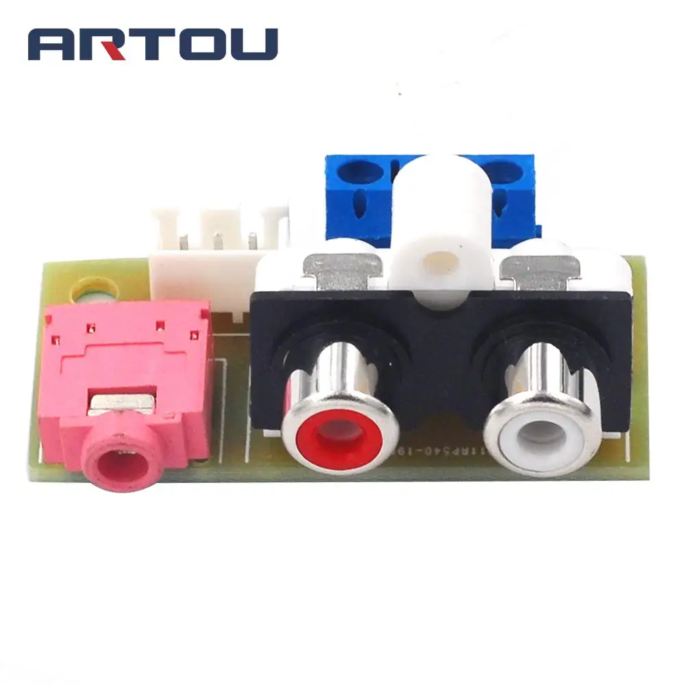 DIY Kit Audio Switch Board RCA 3.5mm Audio Input Block For Amplifier Kit Electronic